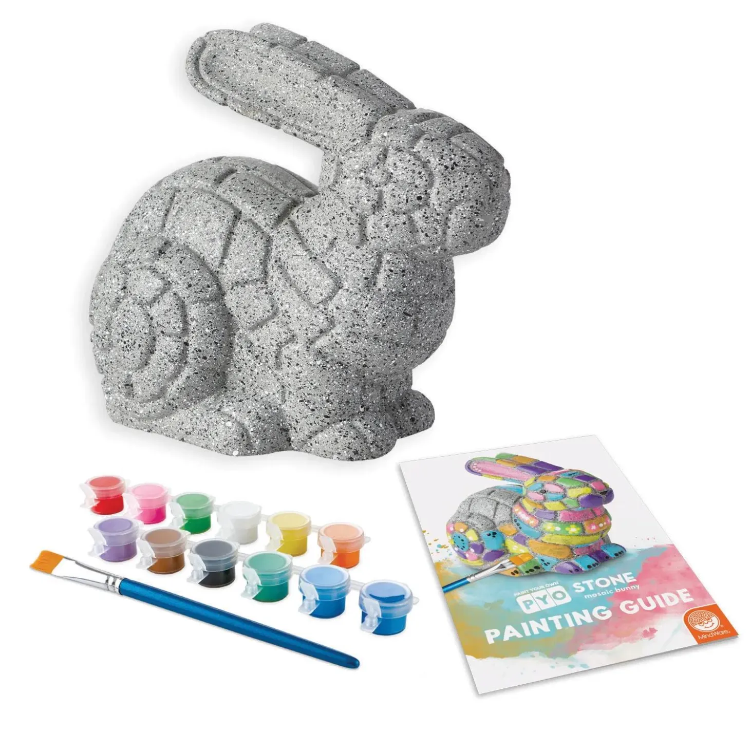 Paint Your Own Stone: Mosaic Bunny