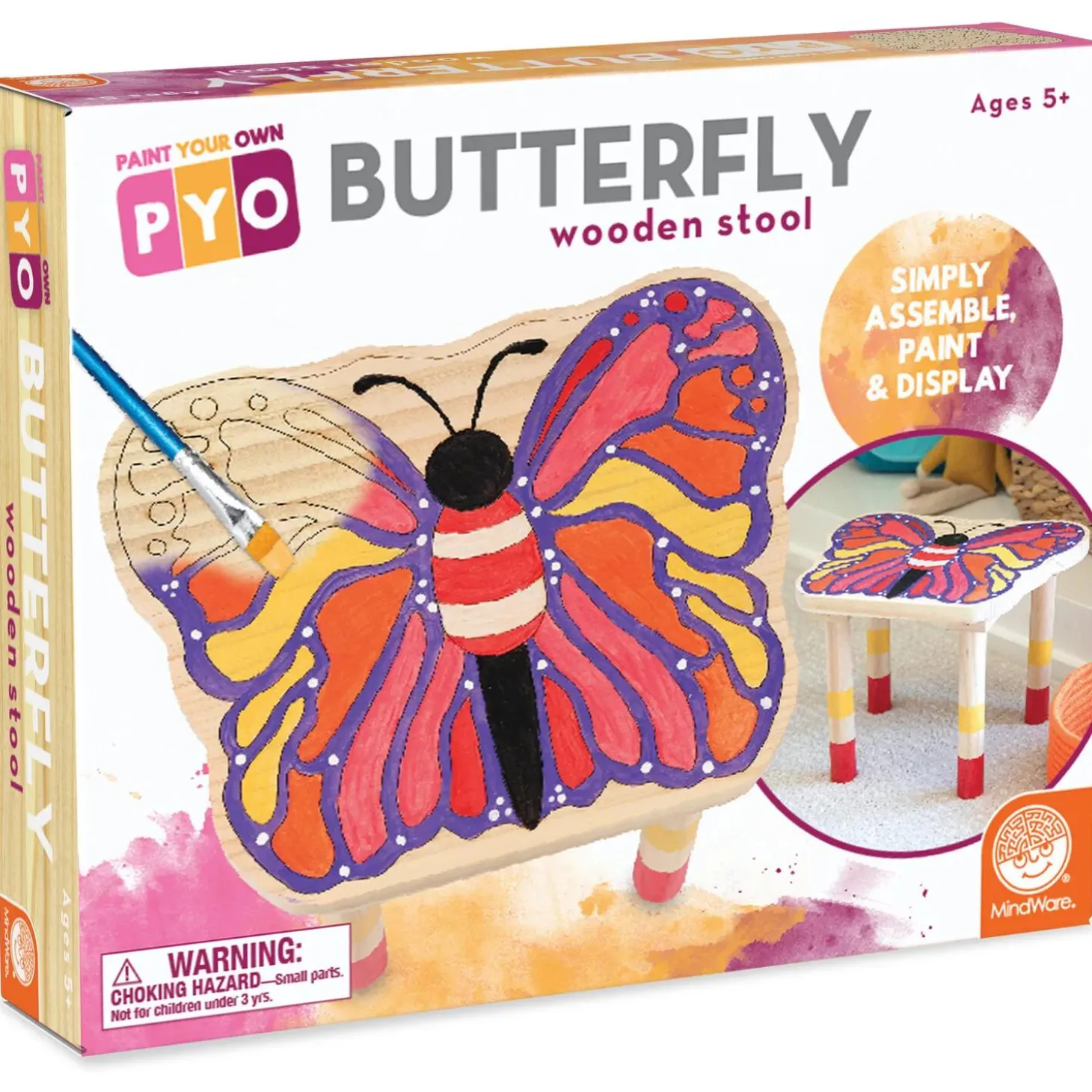 Paint Your Own Stool: Butterfly