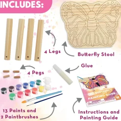 Paint Your Own Stool: Butterfly