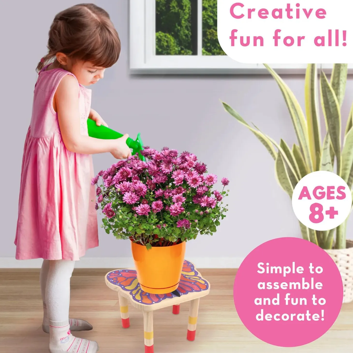 Paint Your Own Stool: Butterfly
