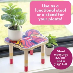 Paint Your Own Stool: Butterfly
