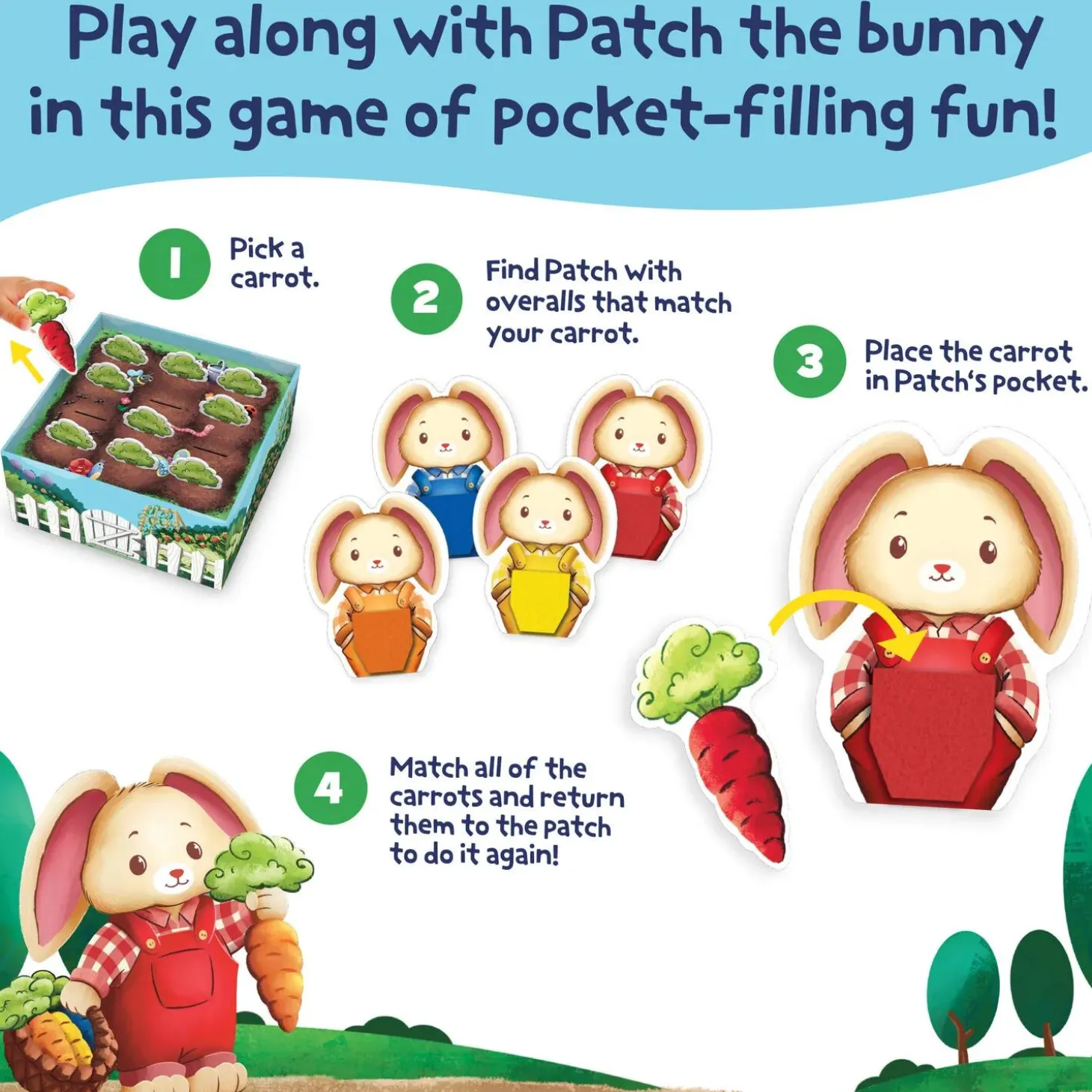 Patch’s Pockets Color Matching Game for Toddlers