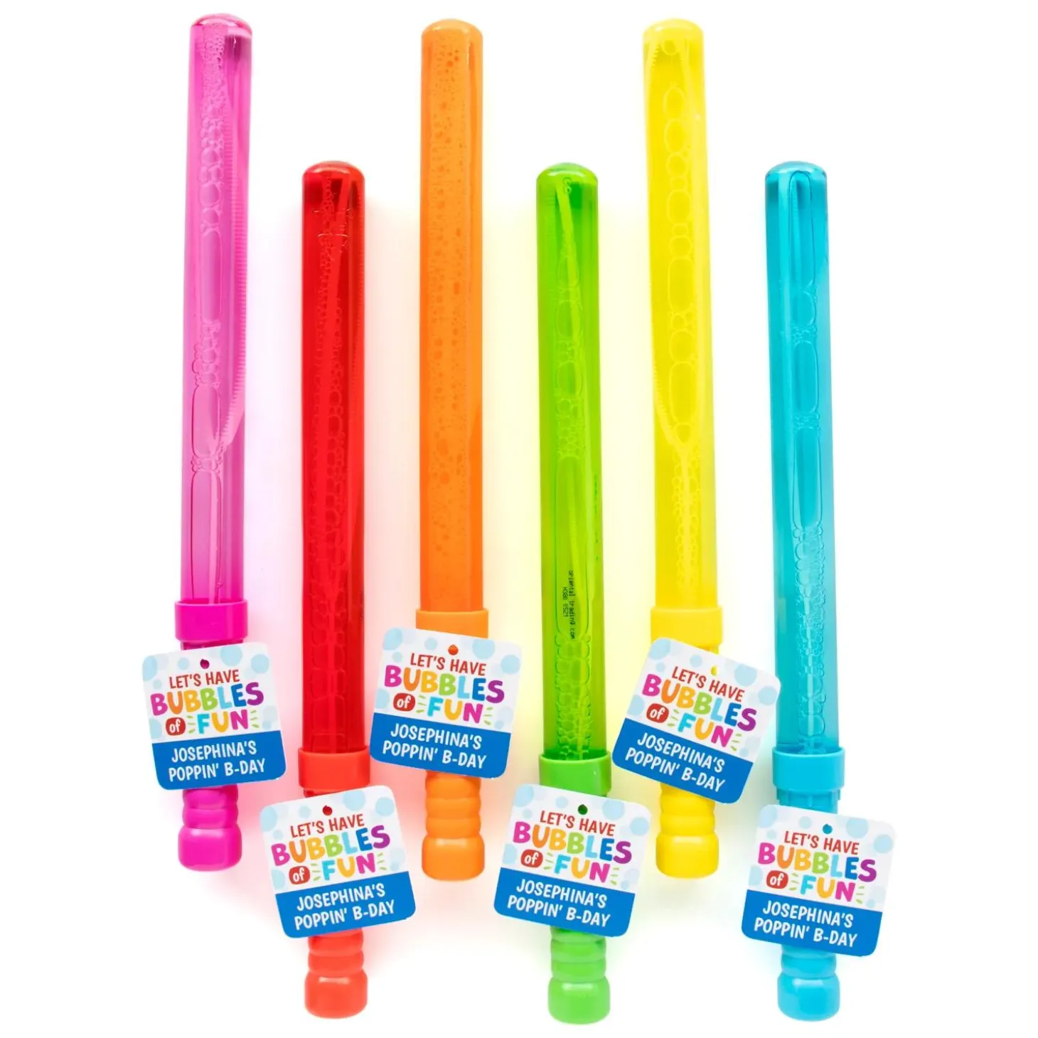 Personalized Big Bubble Wands - 12 Pc.