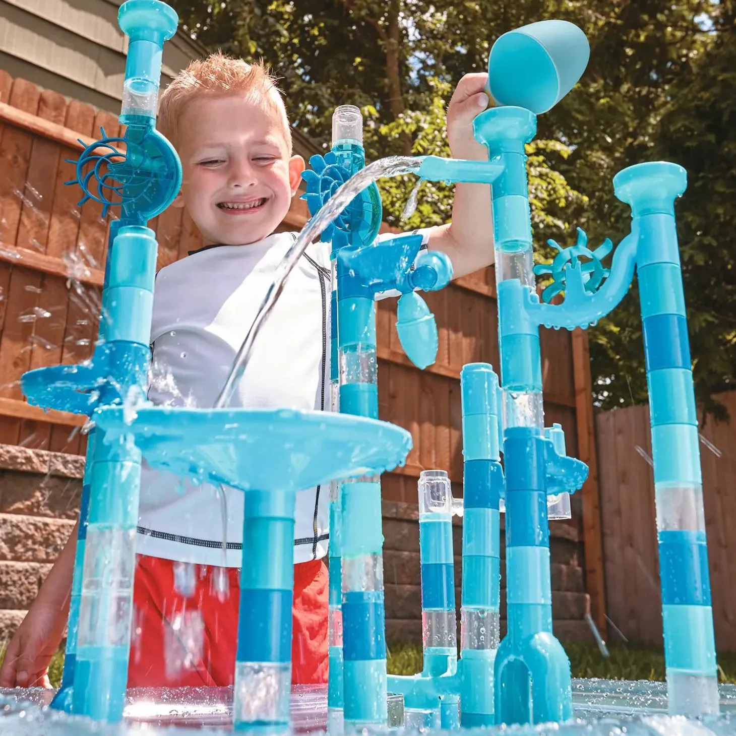 125 Piece Aqua Maze Marble Run