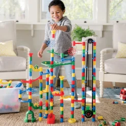 400 Piece Colossal Elevator Marble Run with Storage Bin