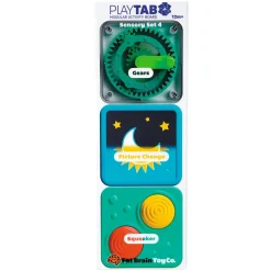 PlayTab Tiles 3-Pack: Gear Works & Squeaky Reveal Sensory Set