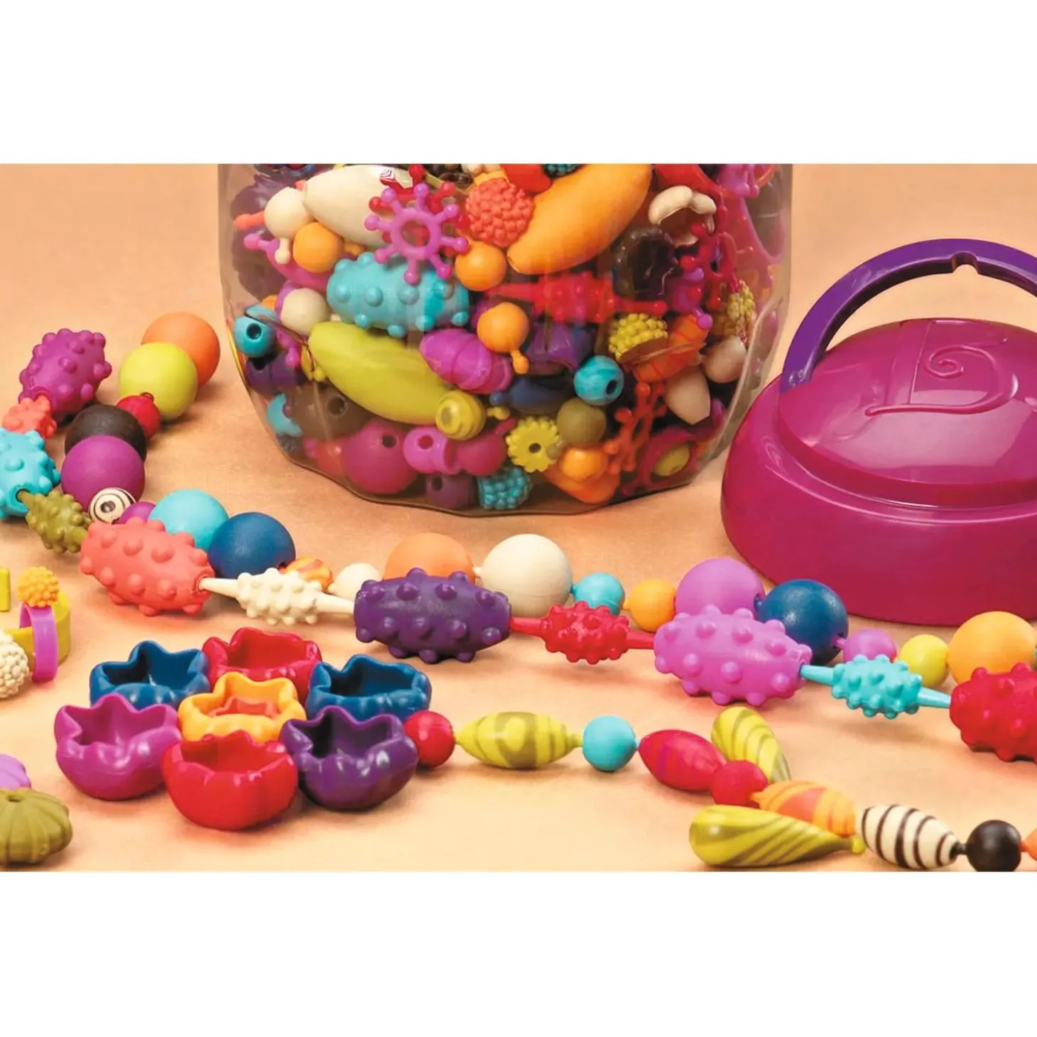 Pop-Arty Beads 500 Piece Snap-Together Bead Set