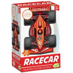 Racecar Shaped Floor Puzzle