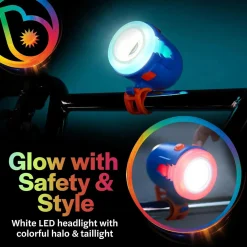 Ride Brightz LED Bike Headlight & Tailight Set: Flame
