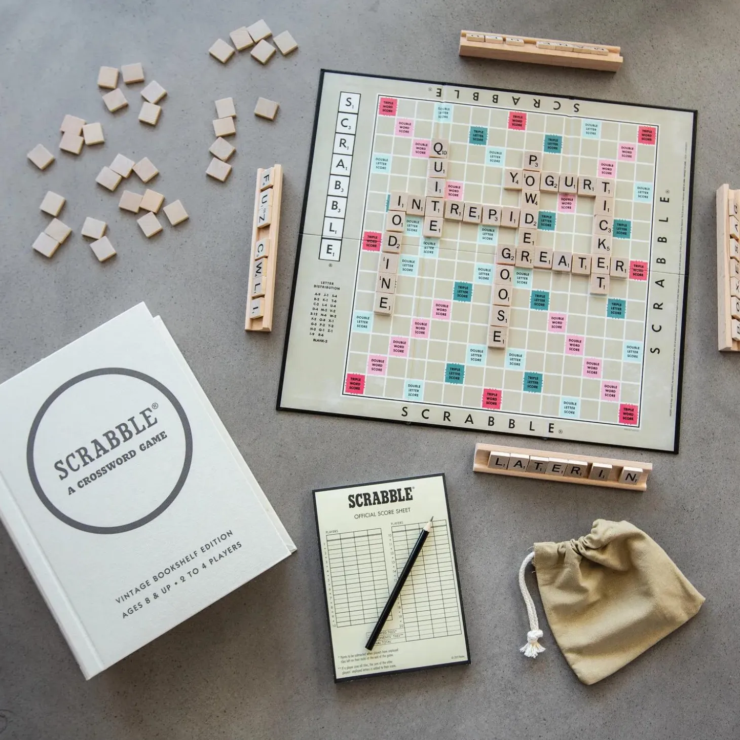 Scrabble Vintage Bookshelf Edition