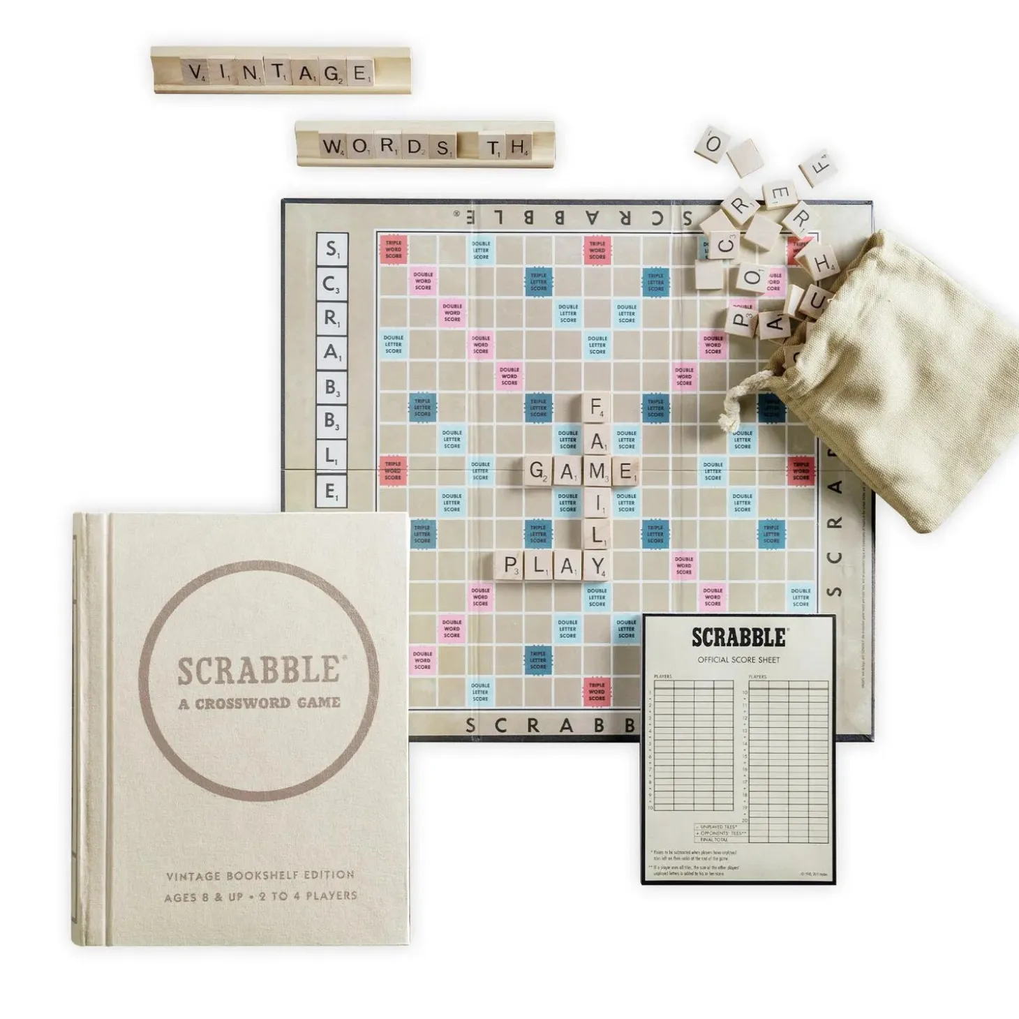 Scrabble Vintage Bookshelf Edition