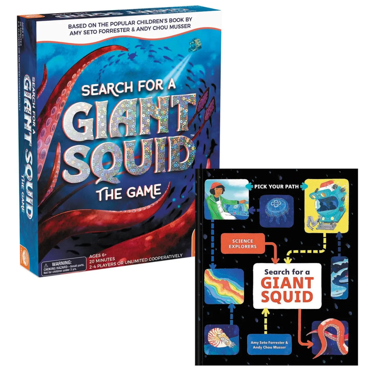 Search for a Giant Squid Book & Game: Set of 2