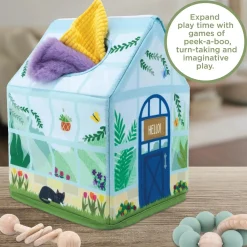 Sensory Sprouts Peek & Pull Baby Tissue Box Toy