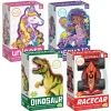 Set of 4: Dinosaur, Mermaid, Racecar & Unicorn Puzzles