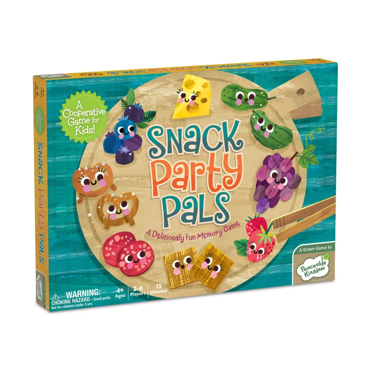 Snack Party Pals Peaceable Kingdom Cooperative Board Game