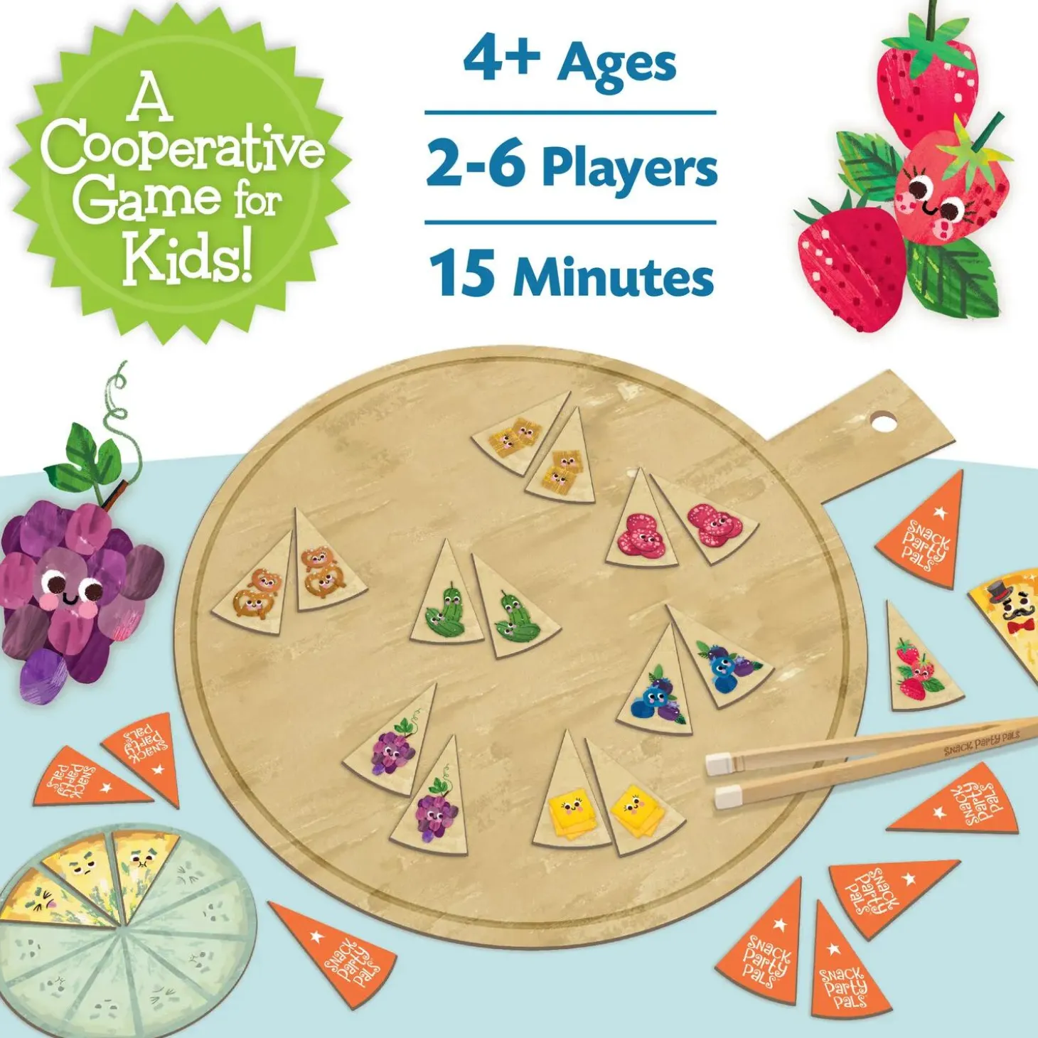 Snack Party Pals Peaceable Kingdom Cooperative Board Game