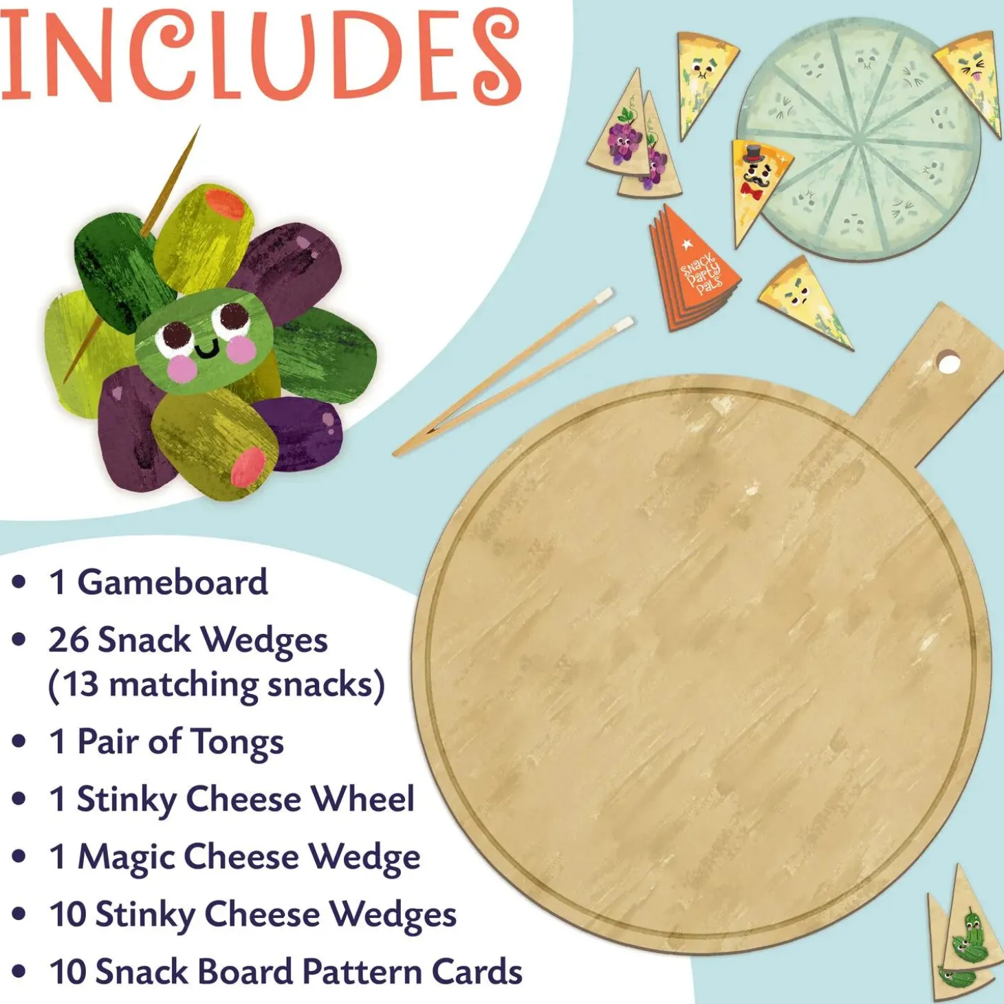 Snack Party Pals Peaceable Kingdom Cooperative Board Game