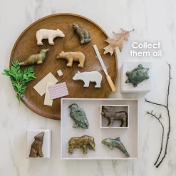 Soapstone Carving Kits: Bear & Wolf