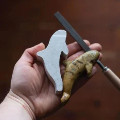 Soapstone Carving Kits: Turtle & Orca