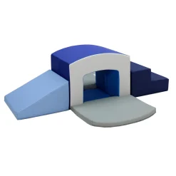 SoftScape Playtime Tunnel Climber Plus - Navy/Powder Blue