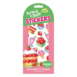 Strawberry Sweets Scratch & Sniff Stickers: Pack of 12
