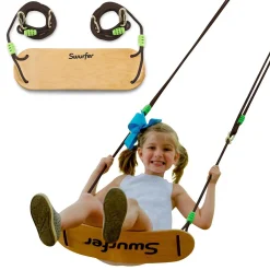 Swurfer Classic Coated Solid Maple Sway Swing