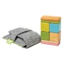 Tegu Magnetic Wooden Blocks, 8-Piece Pocket Pouch, Tints