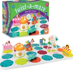 Twist-a-Maze Dino Fair Frenzy Toddler Puzzle Track Vehicle Set