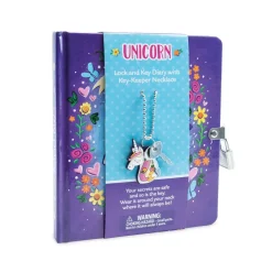 Unicorn Diary with Charm Necklace