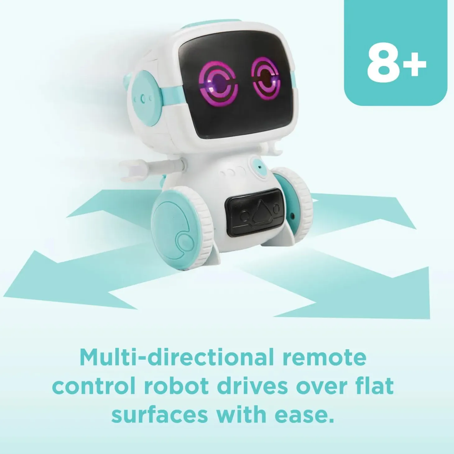 Walkie Talkie Robot: White & Teal