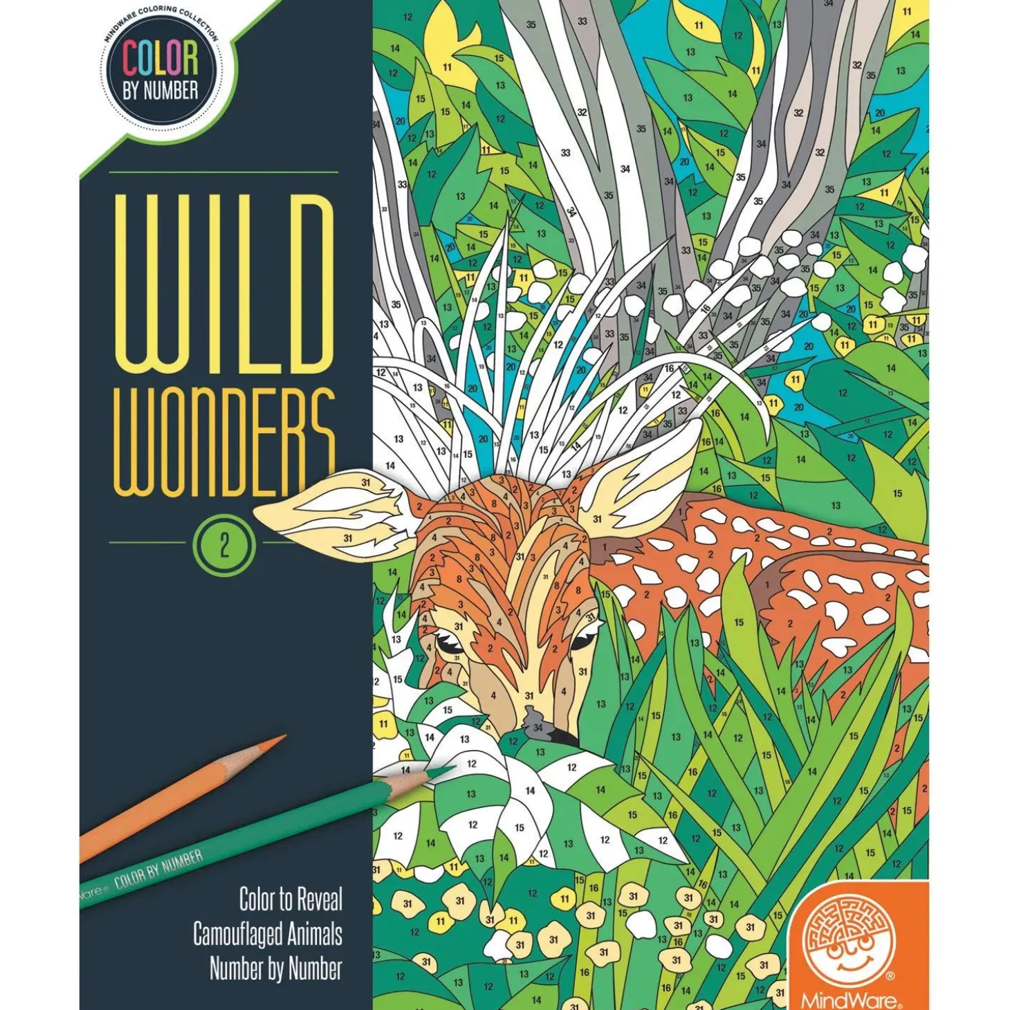 Wild Wonders Color by Number: Book 2
