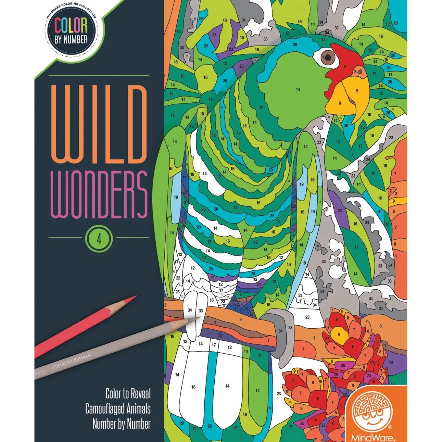 Wild Wonders Color by Number: Book 4