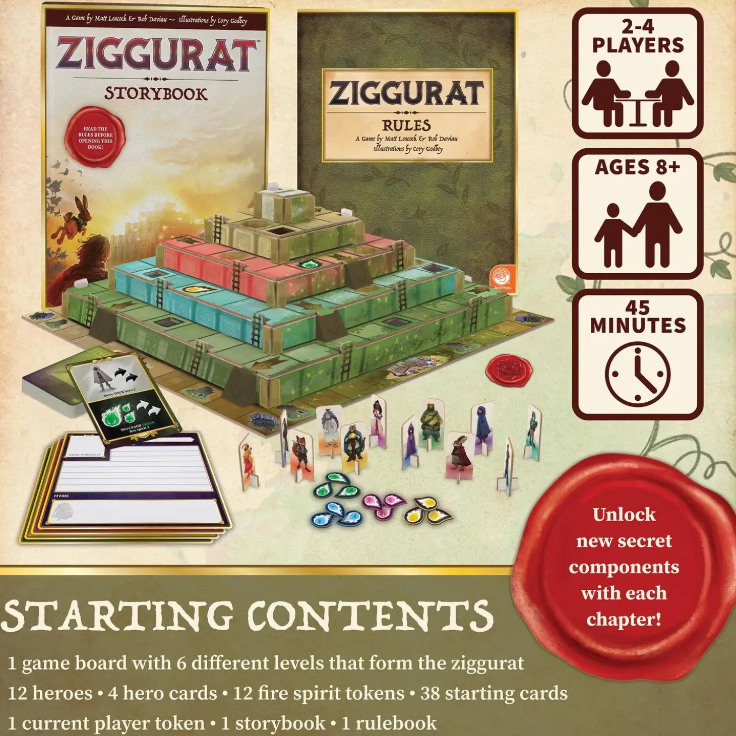 Ziggurat - A Cooperative Legacy Board Game for Families